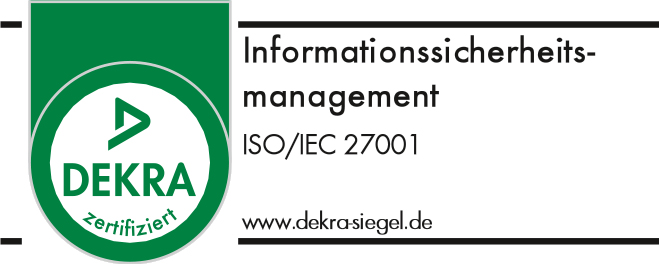 Zertifikat Informatio nsmanagement ISO 27001